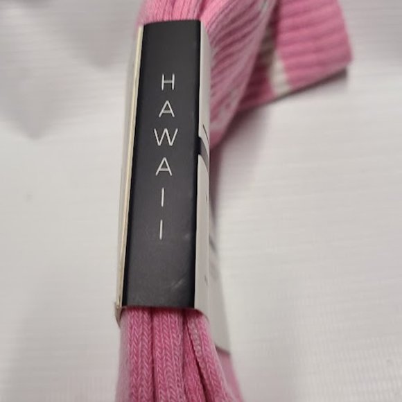 Skyline Socks Hawaii White and Pink with Hawaii and Palm on socks NEW - Picture 4 of 6